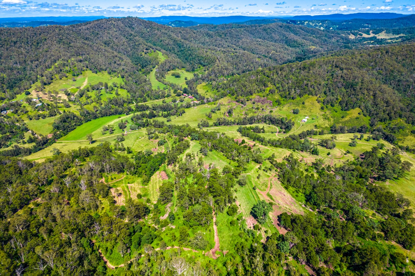 Aerial View Githabul Country post-Cultural burn