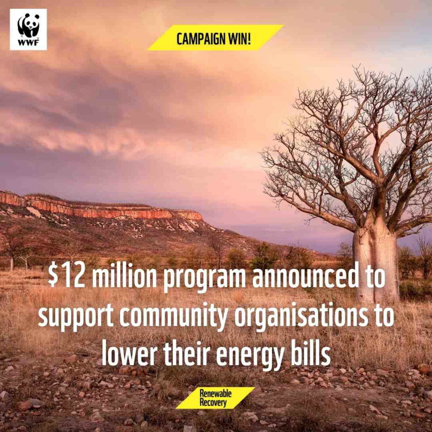 Program announced to support community organisations to lower energy bills