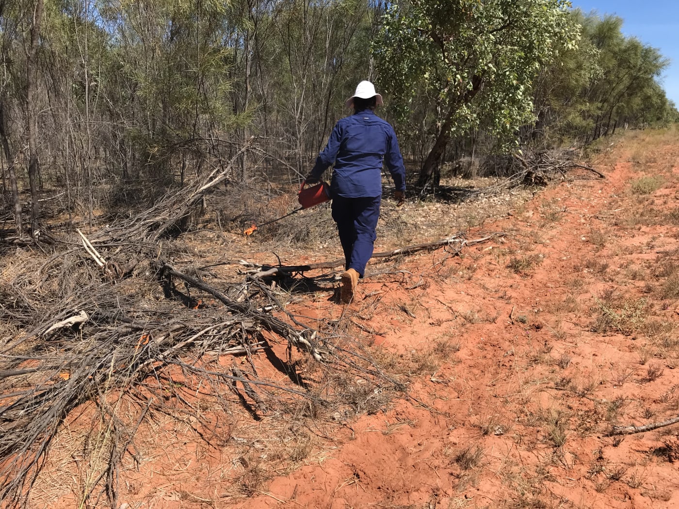 Monica Edgar Yawuru Country Manager - fire photos

Contact Lwolley@wwf.org.au for usage permissions and more information 

2020 - but exact date unknown.