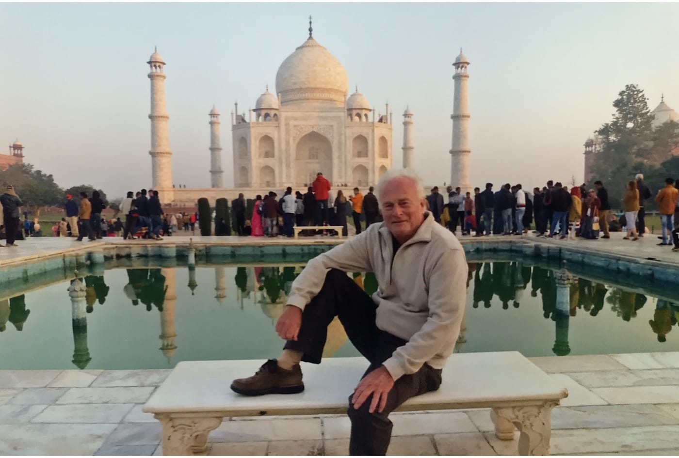 David at the Taj Mahal
