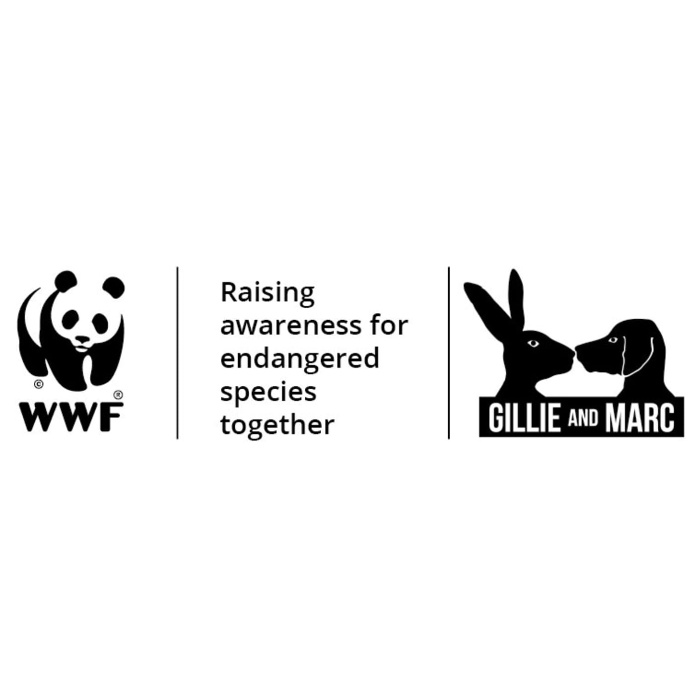 WWF and Gillie and Marc partnership logo