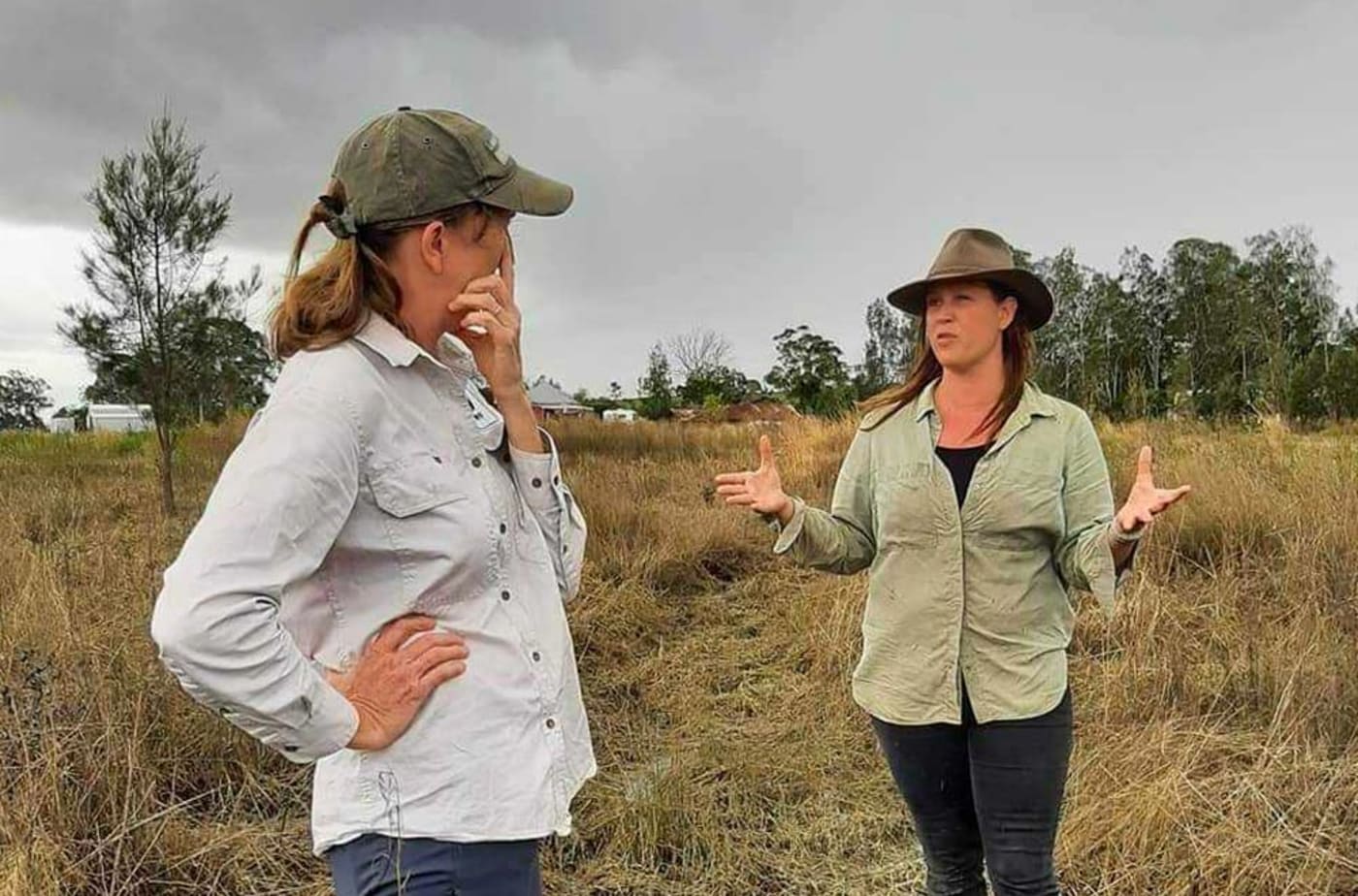 Tanya Pritchard in-the-field after flood impact in Northern Rivers
