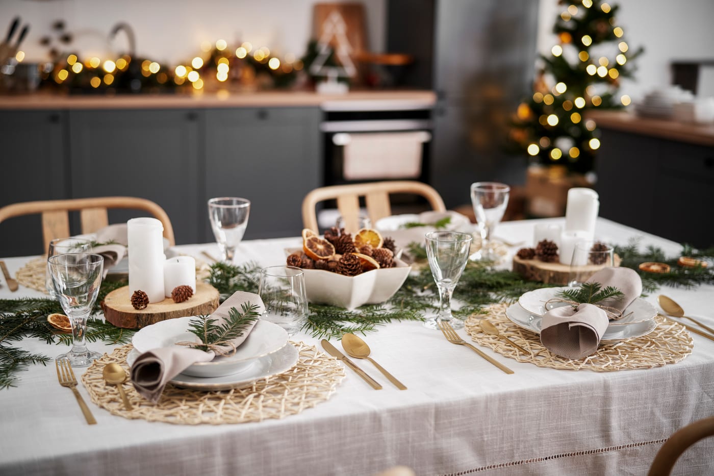 Christmas table setting