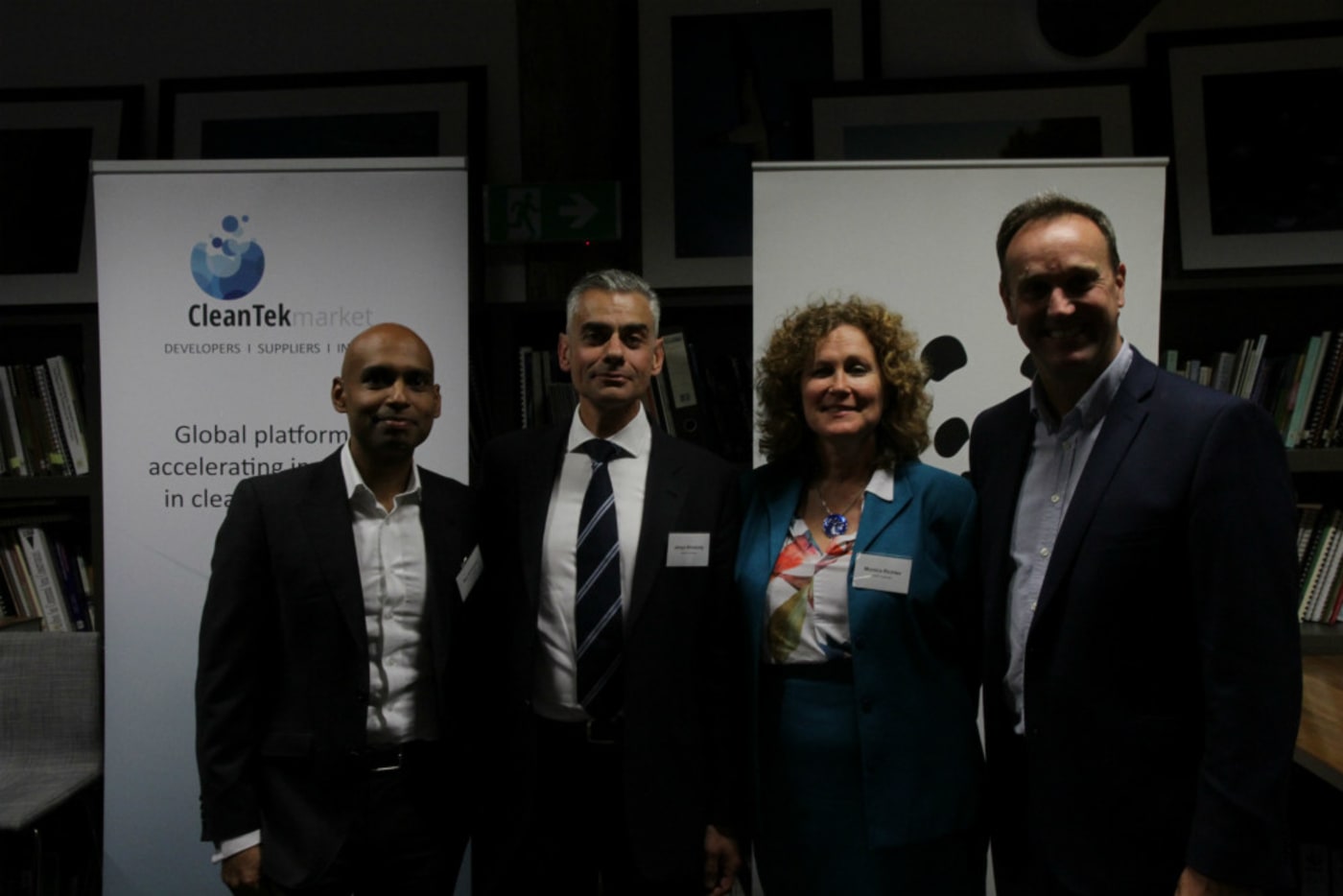 Neil Salisbury Founder and Co-Director of CleanTek, Jenya Khvatsky CleanTek Markets CEO, Monica Richter Climate Change Business Engagement Manager WWF,  Dermot O'Gorman WWF CEO