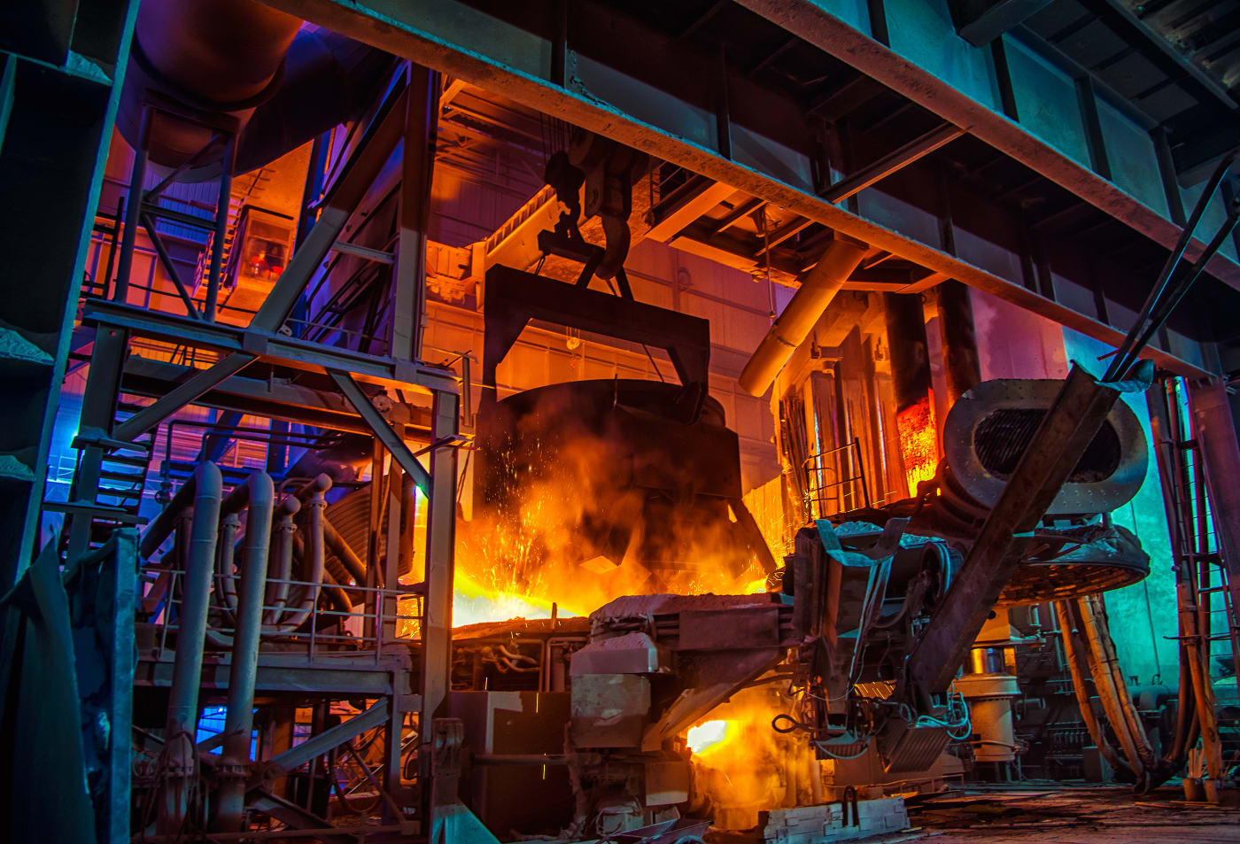 Steel-making workshop.