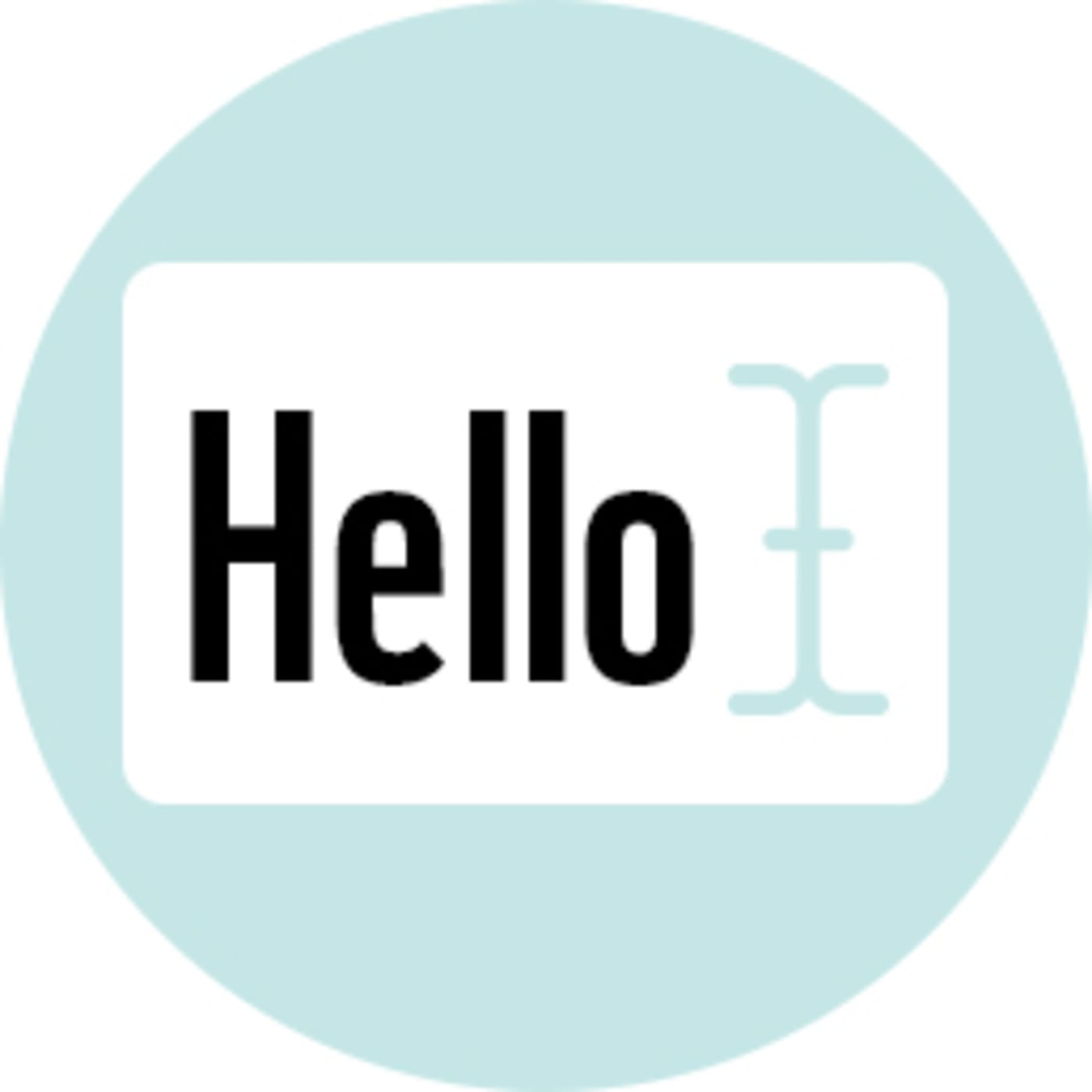 Tile image of card illustration with sample text 'hello'