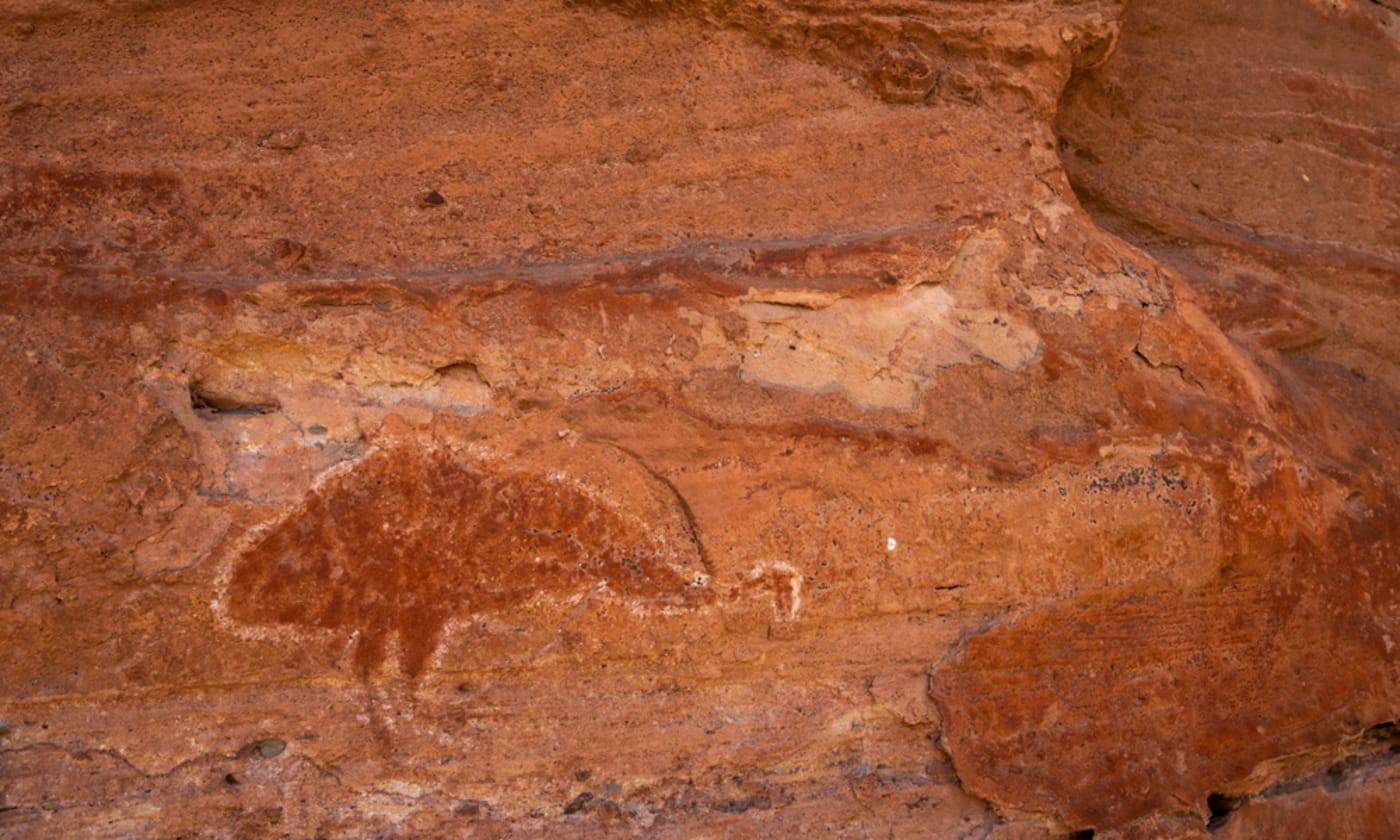 Aboriginal Rock Art in Keep River National Park (Courtesy of Wikicommons)