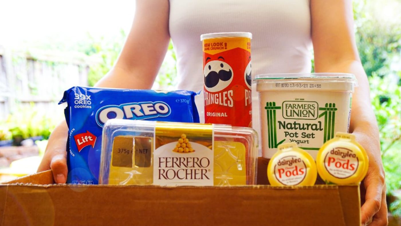 Packing food discount items