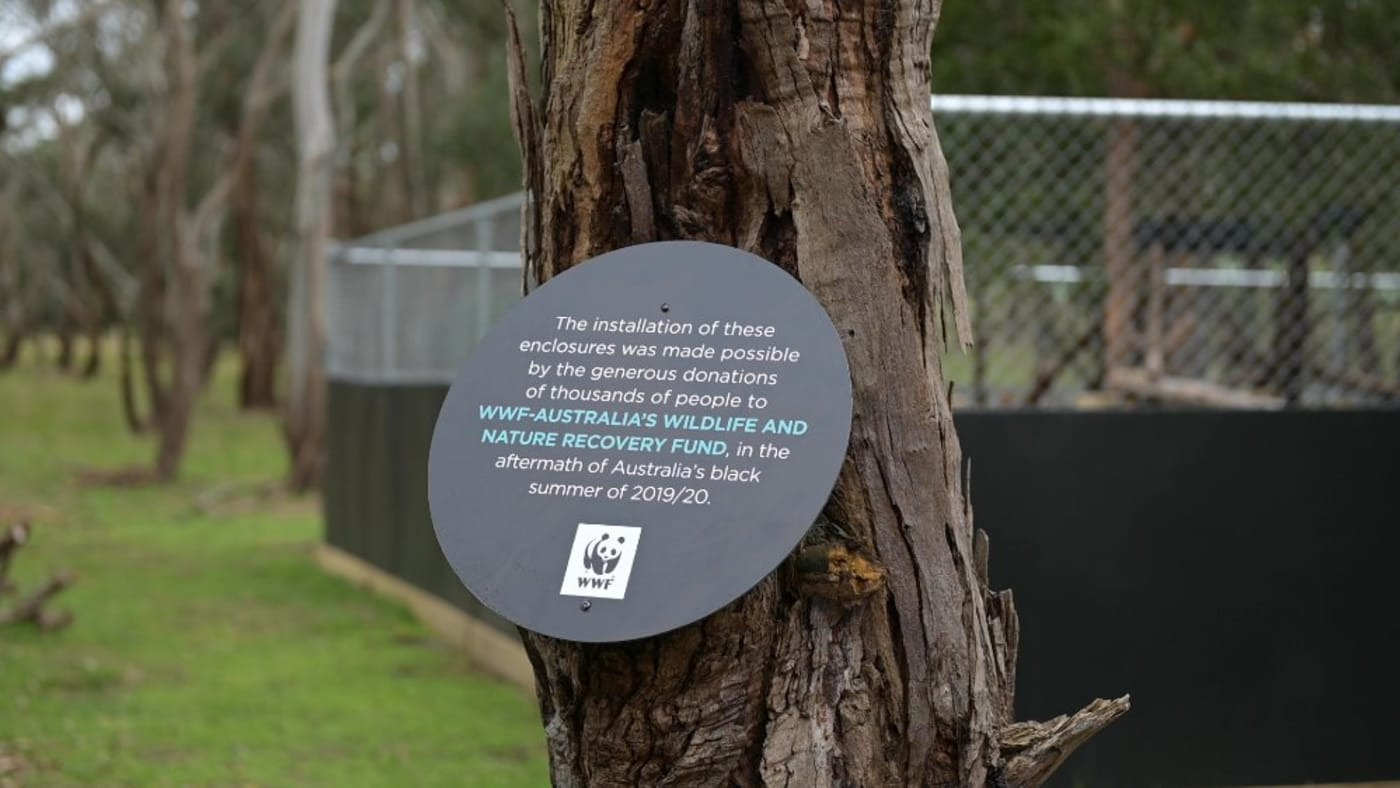 WWF-Australia plaque at Phillip Island Nature Parks