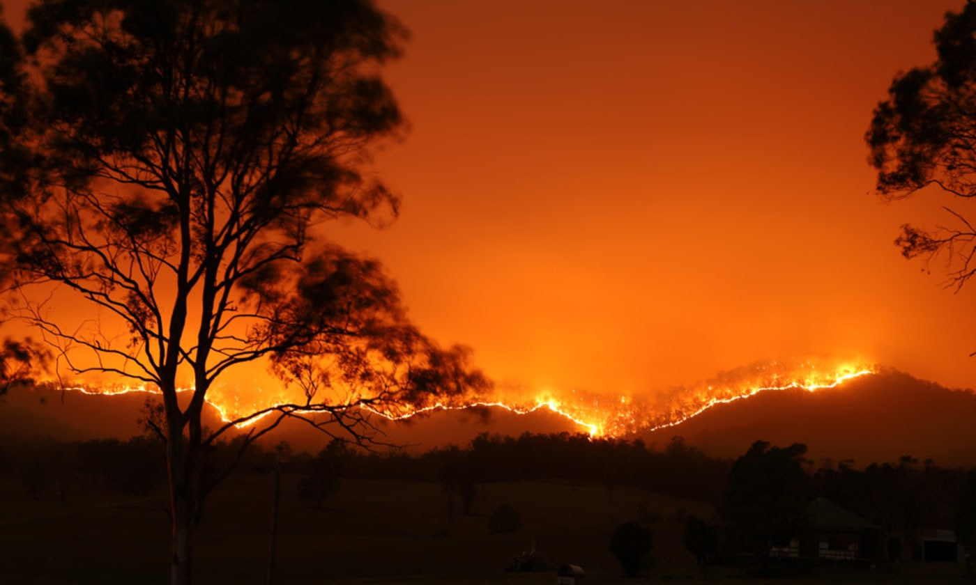 Bushfire in Bowraville NSW, November 2019