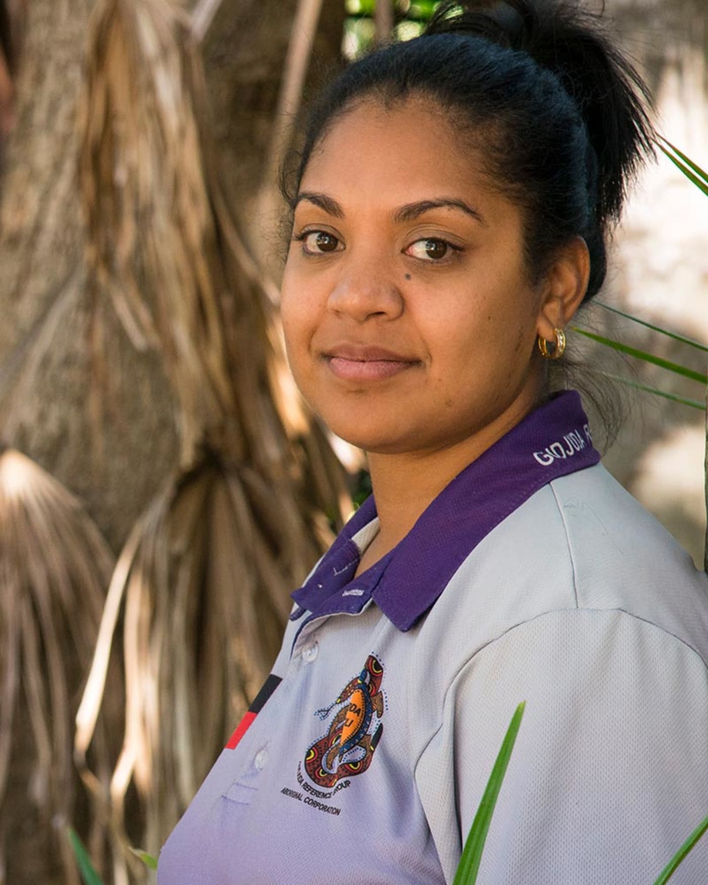 Gudjuda Aboriginal Corporation Administration Officer Michaela Solomon at the Plantation Park= Ayr= North Queensland