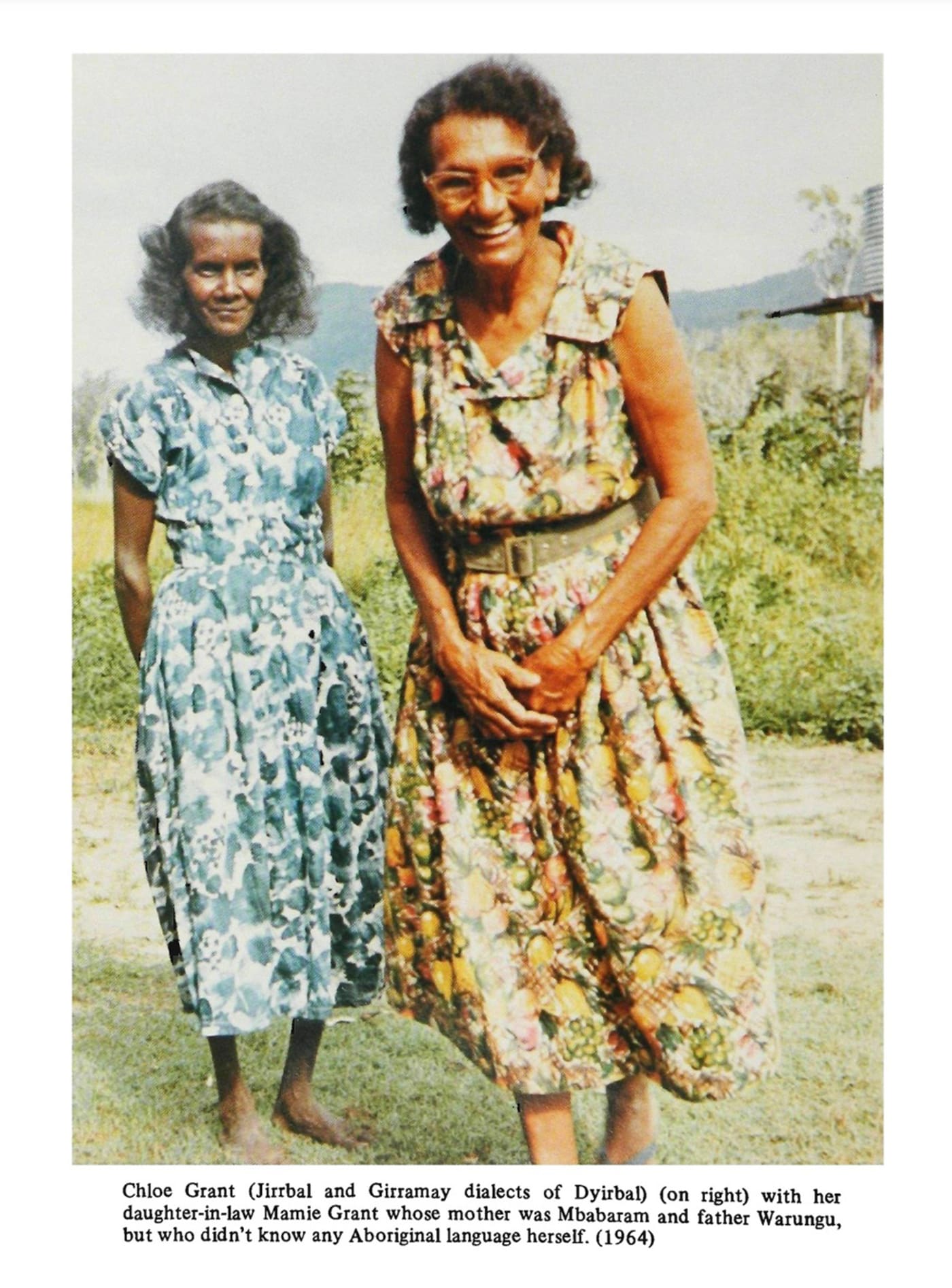 Sonya’s grandmother Chloe Grant as featured in the book Searching for Aboriginal Languages (shared with permission from Sonya Takau)