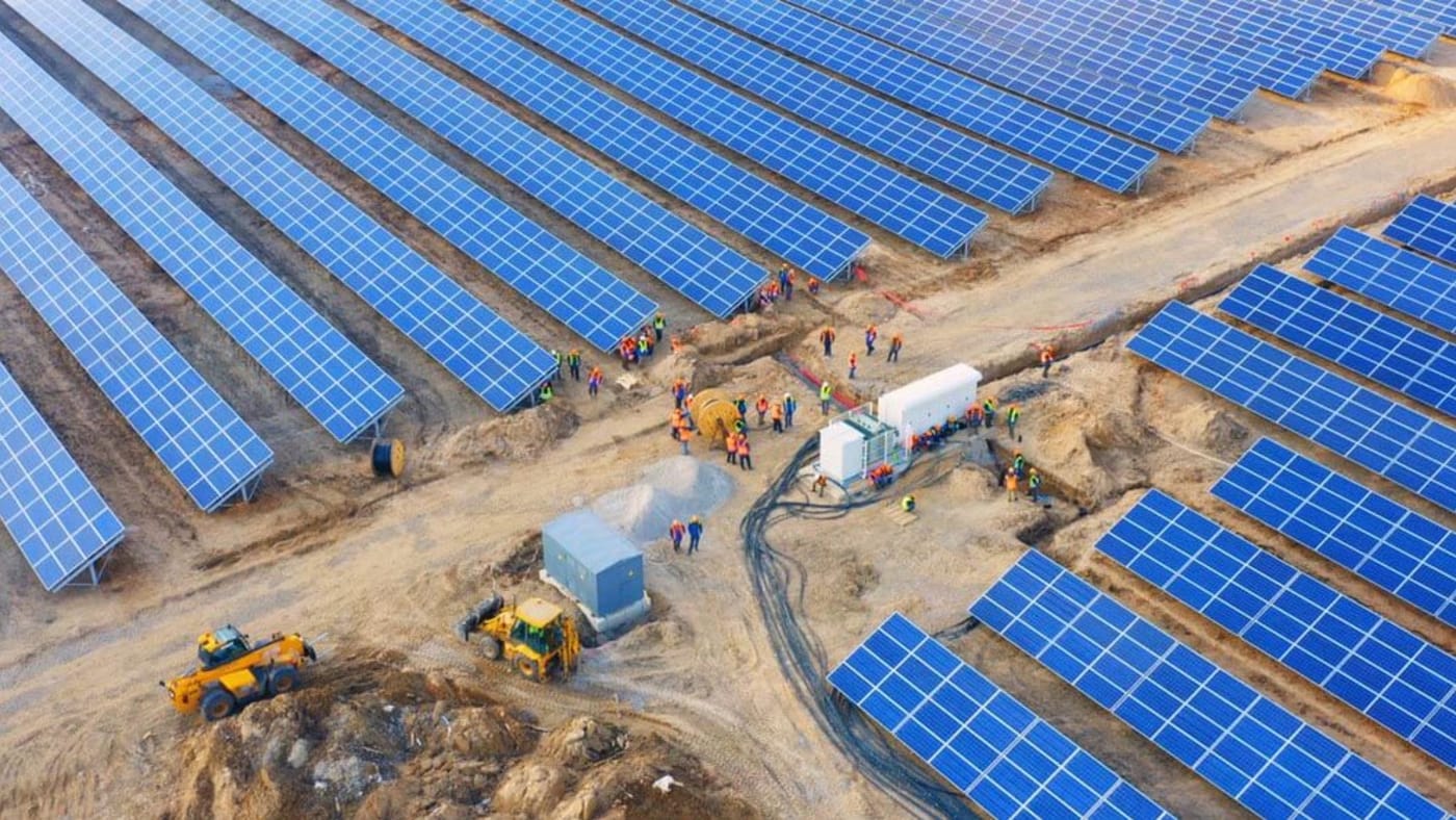 Industrial solar power station