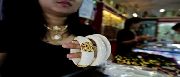 Elephant ivory products for sale, Thailand