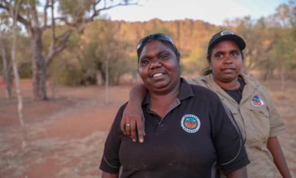 Raylene Lenmardi and Sumayah Surprise= Ngurrara Rangers