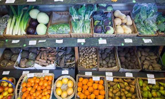 Organic fruit and vegetable shop, United Kingdom