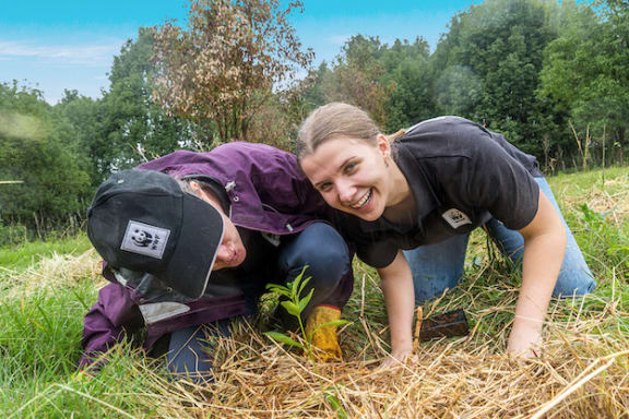 The WWF-Australia team are always excited to get their hands (and feet!) dirty for koala recovery!