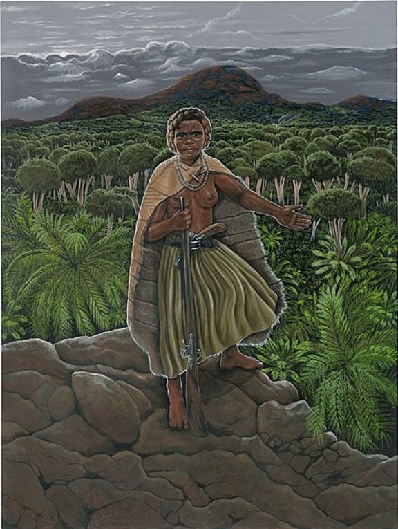 Walyer by Badimaya artist Julie Dowling