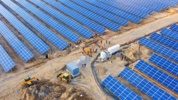 Industrial solar power station