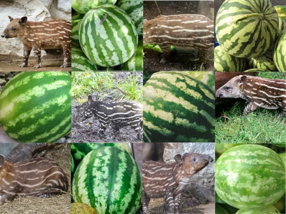 Baby tapir or watermelon?