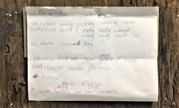 Love letter to nature written by Albie