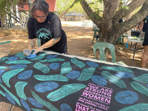 Bianca McNeair, proud Malgana woman and Program Lead for the Indigenous Women’s Ranger Network at WWF-Australia at the 2024 Strong Women for Healthy Country Forum