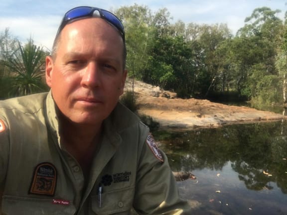 Andrew McPhee as a NT park ranger