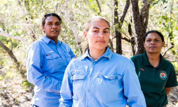 Bardi Jawi Rangers= Henarlia Rex= Jonelle Ketchell and Vanessa Cox