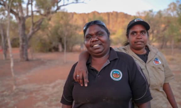 Raylene Lenmardi and Sumayah Surprise= Ngurrara Rangers