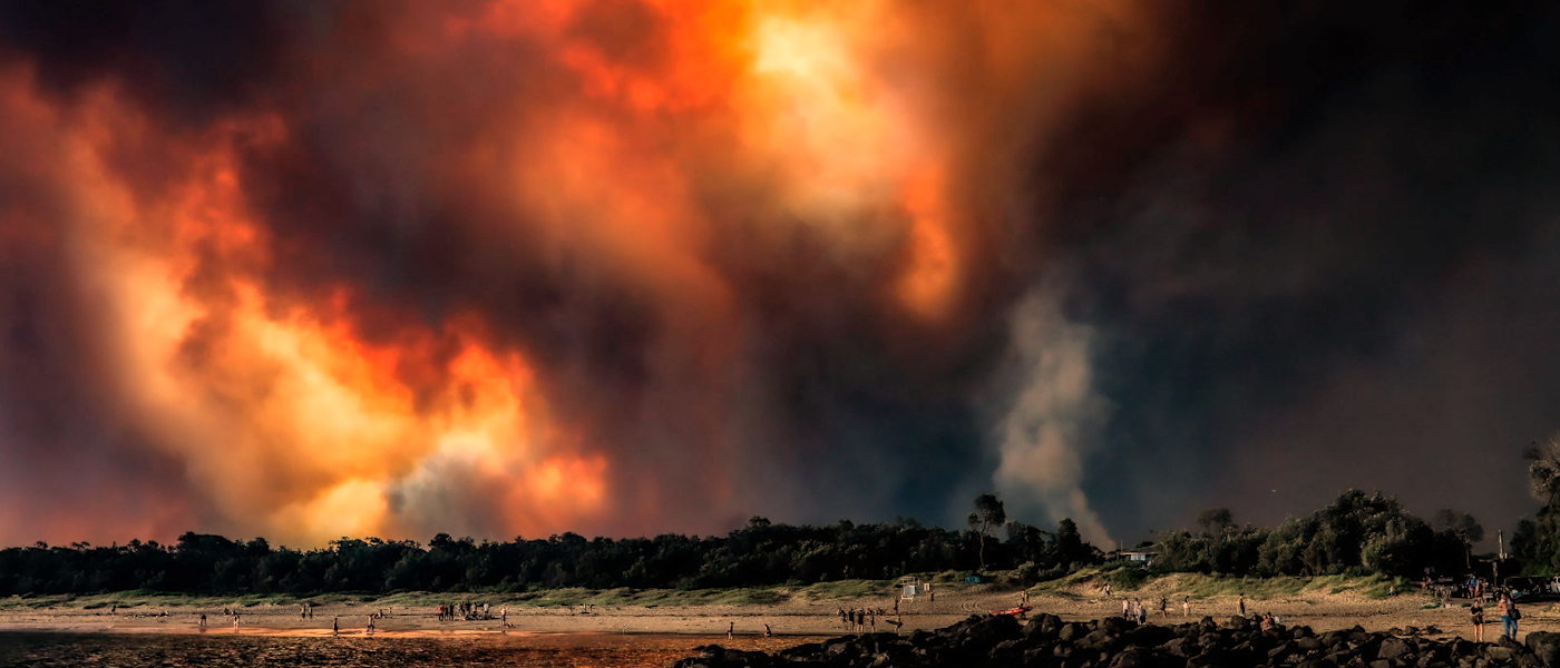 Australian bushfires landing page banner