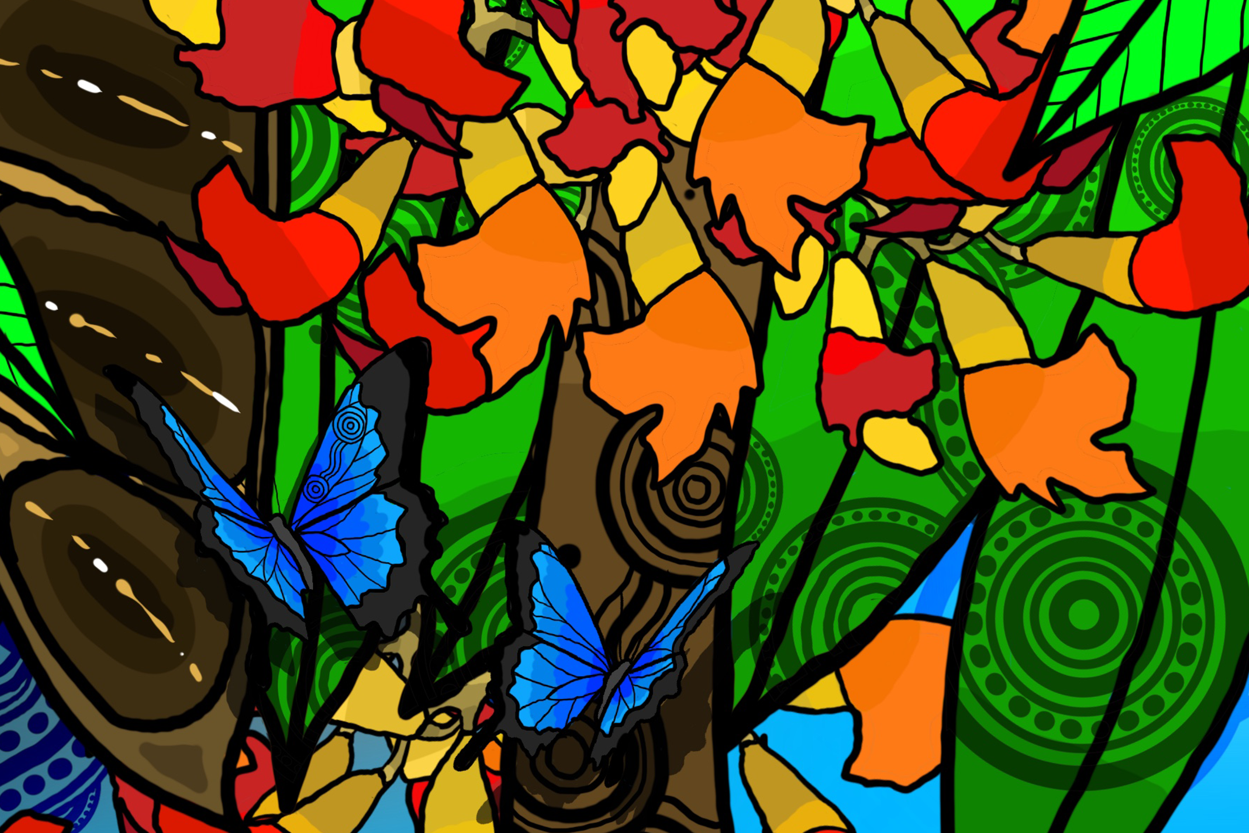 The Black Bean Tree by Jirrbal artist Beau Pennefather-Motlop